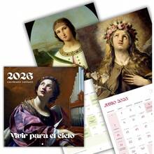 Calendario 2026 - Calendario de Pared Católico Engrapado - Enero a Diciembre 2026 Con Pinturas de Santos de la Época del Renacimiento y Barroco 2026 Wall Calendar Calendarios con Planeador Mensual Sendas - Católico - Ver 1