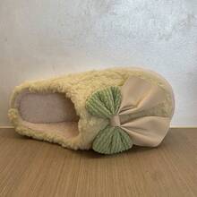 Dép đi trong nhà mùa đông thoải mái cho nữ với nơ - Lớp lót mềm mại, đế dày chống trơn trượt, dép giữ nhiệt ấm áp và dễ chịu cho phái nữ. - A416 Xanh lá - Xem 4