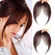 女士夹式刘海，优雅直发合成夹式接发，高温丝直发片，蓬松侧刘海 - 优雅自然造型，高温丝材质，佩戴方便，时尚日常假发，时尚发饰 | 自然外观 | 简约风格，发夹，发卡，发夹，理发店美容旅行必备，美发产品，护发，发饰 - 彩色 - 查看 9
