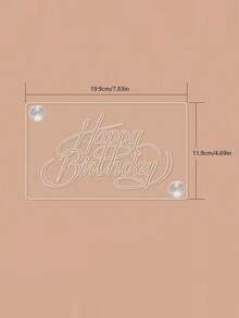 1pc Transparent Acrylic Tiramisu Stencil Board, Personalized Tiramisu Cake Printing Mold, Creative Cake Mold, Hollow Blessing Phrase Design Template, Easy To Operate, Clear Pattern, Reusable, For Wedding Venue Decor, Birthday, Baking Cake Decoration, Valentine's Day And Party Atmosphere Decoration - Multicolor - View 26