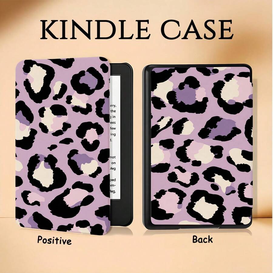 Colorful Leopard Print Book Style Protective Case Compatible With Kindle Paperwhite 5th/6th/7th, Paperwhite 10th/11th/12th, Kindle (Colorsoft)/10th/11th/12th And Other Popular Models - Multicolor - View 1