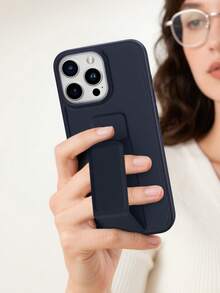 Compatible With 17/17 Air/17 Pro/17 Pro Max, PU Leather Phone Case, With Kickstand For IP11/IP13, Cool Apple 16 Pro Max Foldable Kickstand Phone Case, Shockproof Phone Case, Galaxy S25 FE Fashion Kickstand Phone Case, Galaxy A17/A07/A56/A16/A55 Phone Accessories, 16/16e Phone Case, Redmi 15C Phone Case - Blue - View 2