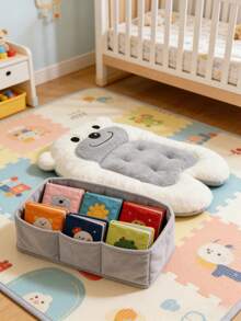 1件装婴儿动物卡通造型睡垫，舒缓新生儿睡眠摇篮垫，适合新生儿，4种颜色可选 - 彩色 - 查看 6