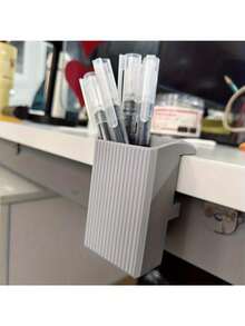 10-35毫米夹式桌面收纳笔筒及储物盒，无需螺丝即可轻松安装，适用于办公室、家庭、教室、工作场所的收纳整理。