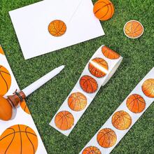 500 piezas Pegatinas deportivas holográficas, pegatinas brillantes de 1 pulgada de baloncesto, voleibol, fútbol para estuche de teléfono, botella de agua, portátil, scrapbooking, envoltura de regalos, papelería, calcomanías de PVC - Bola láser - Ver 2