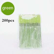 100pcs/200pcs Disposable Mascara Wands, Eyelash Brushes, Suitable For Eyebrows, Eyelash Extensions, Eyebrow Brush, Eyeshadow Brush, Makeup Brushes - Pink - View 11