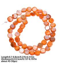 7-8mm Natural Colorful Shell Beads Asymmetric Shell Beads For Jewelry Making DIY Bracelet Necklace Accessories - Beads - View 24