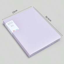 A4 30-Page Clear PP Multi-Layer Insert File Folder, Student Test Paper Organizer, Office Contract & Document Holder