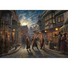 MIGHTYPRINT – Callejón Diagonales por Kinkade Studios - Arte de Pared Duradero " x – NO Hecho de Papel – Coleccionable Oficialmente Licenciado - transparente - Ver 10