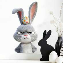 Easter Colorful Painted Realistic Rabbit Egg Wall Sticker For Bedroom, Living Room, Holiday Decoration - Multicolor - View 9
