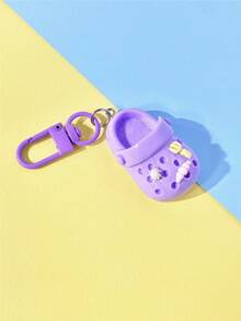 6 件套彩色拖鞋形钥匙扣，可爱卡通可爱小鞋子吊坠，适合日常装扮礼物纪念品汽车配件包包饰品学院哥特 Y2k