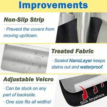 Refrigerator Door Handle Covers, 2PCS Adjustable Kitchen Appliance Handle Covers, Non Slip Fridge Handle Cover, Microwave Oven Stove Dishwasher Handle Protector, Keep Your Kitchen Clean - Xám - Xem 6