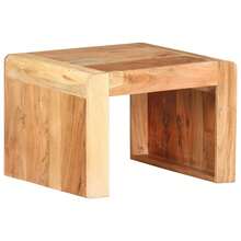 vidaXL Tavolo d'appoint 43x40x30 cm Bois d'acacia massiccio - Castano - Visualizzare 2