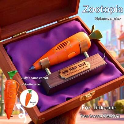 1pc Carrot Shaped Pen With Recording Function, Suitable For Writing And Recording