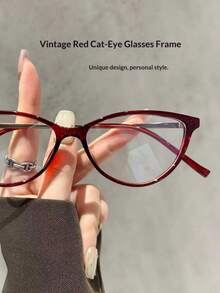 1 Cặp kính thời trang nữ phong cách retro Y2K cá tính, không độ. - Nhiều màu - Xem 7