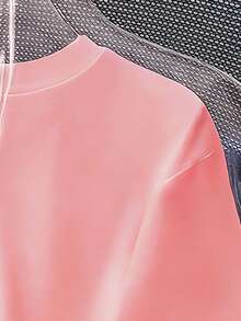 Tween Girl Minimalist Print Round Neck Short Sleeve T-Shirt - Pink - View 6