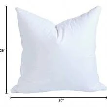 18x18 Inch Synthetic Down Square Pillow Insert Form Stuffer Sofa Shams, Decorative Throw Pillow, Cushion And Bed Pillow Stuffing - Hypoallergenic 18u201CX 18u201D - 26 英寸 x 26 英寸 - 查看 9