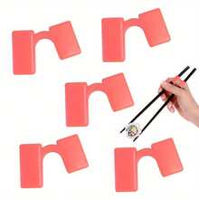 Bộ 5 dụng cụ hỗ trợ tập dùng đũa tái sử dụng, được thiết kế cho người lớn và người mới bắt đầu học cách cầm đũa đúng cách. - Nhiều màu - Xem 14