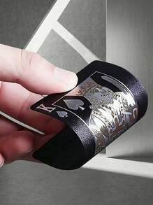 POKOJA LAND 1 包防水且灵活的扑克牌，带盒，炫酷设计，非常适合聚会、游戏、送礼和庆祝活动，黑卡，送礼>黑色，扑克牌 - 黑色 - 查看 4