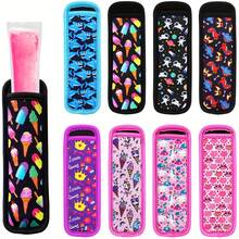 Popsicle Sleeves, 8-Pack Popsicle Neoprene Insulation Sleeves, Frozen Popsicle Holder Sleeves, Colorful Popsicle Storage Bags, Reusable And Washable Popsicle Holders (8-Pack) - Màu sắc - 2 - Cá mập và Công chúa - Xem 3