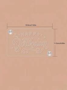 1pc Transparent Acrylic Tiramisu Stencil Board, Personalized Tiramisu Cake Printing Mold, Creative Cake Mold, Hollow Blessing Phrase Design Template, Easy To Operate, Clear Pattern, Reusable, For Wedding Venue Decor, Birthday, Baking Cake Decoration, Valentine's Day And Party Atmosphere Decoration - Multicolor - View 12