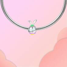 镀银吊坠 红桃Q和黑桃K 银兔鱼骨图尺子书指南针3合1 小老虎金蝴蝶高跟鞋 小红帽十字架 爱心 母女共舞系列串珠吊坠 适配原创手链串珠项链 DIY女式首饰 - 彩色 - 查看 3