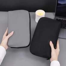 Bolsa de almacenamiento de cable digital, adaptador de corriente multifunción, cable de datos, auriculares, cargador portátil mini, banco de energía, bolsa de cosméticos - Negro - Ver 4