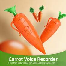 胡萝卜多功能录音笔，带压力感应圆珠笔头，适用于校园录音，全新独特文具，生日礼物 - 完美礼物 - 礼品 - 彩色 - 查看 4