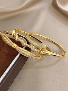 18K镀金不锈钢女士首饰套装 - 手链、手镯、叠戴手链，适合母亲节、圣诞节、感恩节、万圣节、婚礼、周年纪念日、情人节等场合，波西米亚风，日常佩戴，派对佩戴 - 彩色 - 查看 14