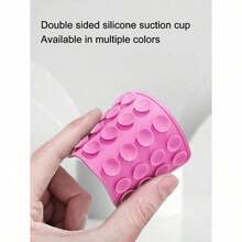 1pc Silicone Suction Cup Phone Case Mount Double Sided,Silicone Octo Cup Buddy Sticky Grip Holder For Cellphone, Hands-Free Phone Accessories Strong Grip Holder For Selfie And Video(28grain) Compatible With IPhone, Android Phone, Gift For Birthday, Family, Friends Gifts Birthday Bathroom Phone Holder Phone Stand Sticky Stand - Multicolor - View 3