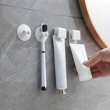 1/2pcs Rotating Toothbrush Holder, Bathroom Countertop Organizer With Compartments, Non-Slip Electric Toothbrush Storage Rack - Multicolor - View 11