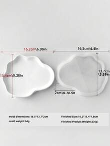 石膏水泥盘装饰硅胶模具，水晶滴胶DIY储物托盘垫模具