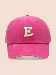 1顶紫红色儿童棒球帽，印有26个字母，水洗棒球帽，适合男婴女婴，适合户外日常佩戴，防晒 - 水溶-玫紅水洗棒球 - 查看 7