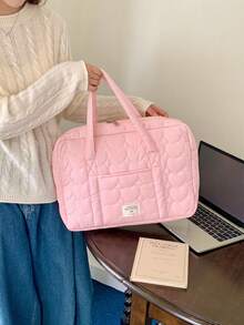 简约刺绣笔记本电脑包，大容量13-16英寸笔记本电脑单肩包，时尚笔记本电脑手提包 - 彩色 - 查看 12