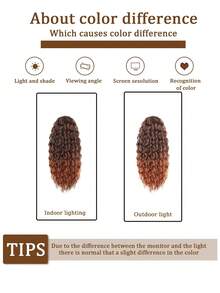 16-Inch Long Curly And Fluffy Ponytail Wig Hairdo, With A Drawstring Design, Suitable For Women's Daily Use