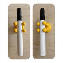 3PCS Silicone Sticky Hooks Yellow Crown-Shaped Design For Hanging Keys Toothbrushes Charging Cables Bath Scrubbing Towels Electrical Plugs For Kitchen Bathroom Shower Office - 黃色 - 查看 4