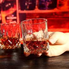 Whiskey Stones Gift Set - Whiskey Glass Set Of 2 - Granite Chilling Whiskey Rocks - Scotch Bourbon Box Set -Father's Day Birthday Gifts For Men Drinking Gift For Dad Him Husband Party Holiday Present LQ02W - 直筒玻璃杯+花崗岩+杯墊-無文字雕刻 - 查看 8