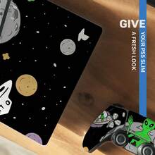 1 Set Waterproof, Scratch-Resistant, Printed Skin Stickers Decor Protective Film For Slim Game Console Controller - Multicolor - View 6