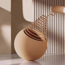 1个猫玩具剑麻球，超大号，自娱自乐减压神器，磨牙玩耍棒，专为猫咪设计，猫爪训练球 - 彩色 - 查看 9