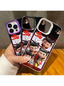 Local Delivery Cute Nessa Magic Boy 2 Cartoon Case For 16 Pro Max - Dirt-Proof & Drop-Proof, Compatible With 15/14 Plus/13 Anime 12/11Pro - Black - View 4