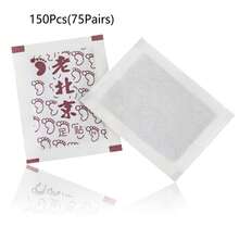 300片装深层清洁足部护理贴套装 - 传统北京足贴，天然竹醋姜粉成分，增强清洁和保湿效果，家用/办公冬季经济型足部按摩垫 - 圣诞礼物 - 本地仓库发货 - 白色 - 查看 16