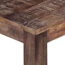 vidaXL Table basse 50x50x35 cm Bois de manguier massif - Tabac - Voir 4