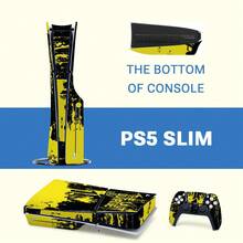 1 Set Waterproof, Scratch-Resistant Printed Skin Stickers For Slim Game Console, Personalized Decorative Protective Decal