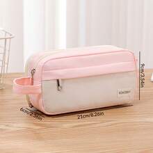 Customized Personalized Text Durable Stationery Bag Large Capacity High-Quality Gift Pencil Bag Simple Style Pencil Box Can Print Logo Back To School - Multicolor - View 12