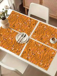 1 件几何图案桌旗/餐垫，适用于节日、派对、生日、晚宴、厨房和餐厅餐桌装饰，四季皆宜的家居装饰 - 彩色 - 查看 5