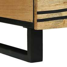 vidaXL Table basse Marron et Noir 80 x 54 x 40 cm Bois d'acacia massif - Tabac - Voir 8