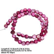 7-8mm Natural Colorful Shell Beads Asymmetric Shell Beads For Jewelry Making DIY Bracelet Necklace Accessories - Beads - View 20