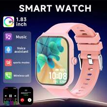 2026 Upgraded Smart Watch (Answer/Make Calls),1.83" Display Smart Watch, Suitable For Men And Women, Notification Alert, Fitness Tracker, Pedometer, Multiple Sports Modes, Dial Customizing, Multi Language , Music Player, Smart Watch Compatible With IOS Android,Worth Having - Multicolor - View 2