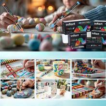 240 Colors Liquid Acrylic Paint Marker Pen Set - Professional Opaque Fast Drying Markers, Suitable For Canvas, Fabric, Stone, Ceramic, Wood And Glass, Artist Grade Craft Supplies, Comes With Premium Storage Case, Back To School Essential Gift For Boys/Girls - Sets - View 8