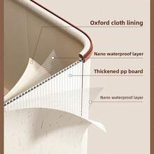 [Bộ 2 chiếc] Tiết kiệm tiền với hộp đựng đồ bằng vải lanh Tianshan có khóa kéo hai cửa sổ dành cho chăn ga gối đệm và đồ dùng gia đình, hộp đựng đồ bằng vải dung tích lớn, có thể gấp gọn để tiết kiệm không gian, chống bụi, chống ẩm, chắc chắn và bền bỉ, hộp đựng đồ gọn gàng và đẹp mắt cho tủ quần áo. - Màu be - Xem 9